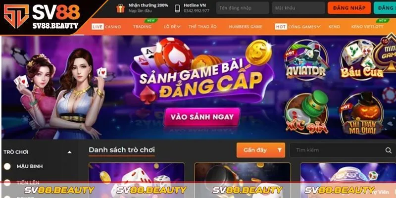 SV88 – Cổng game trực tuyến đa dạng, hấp dẫn